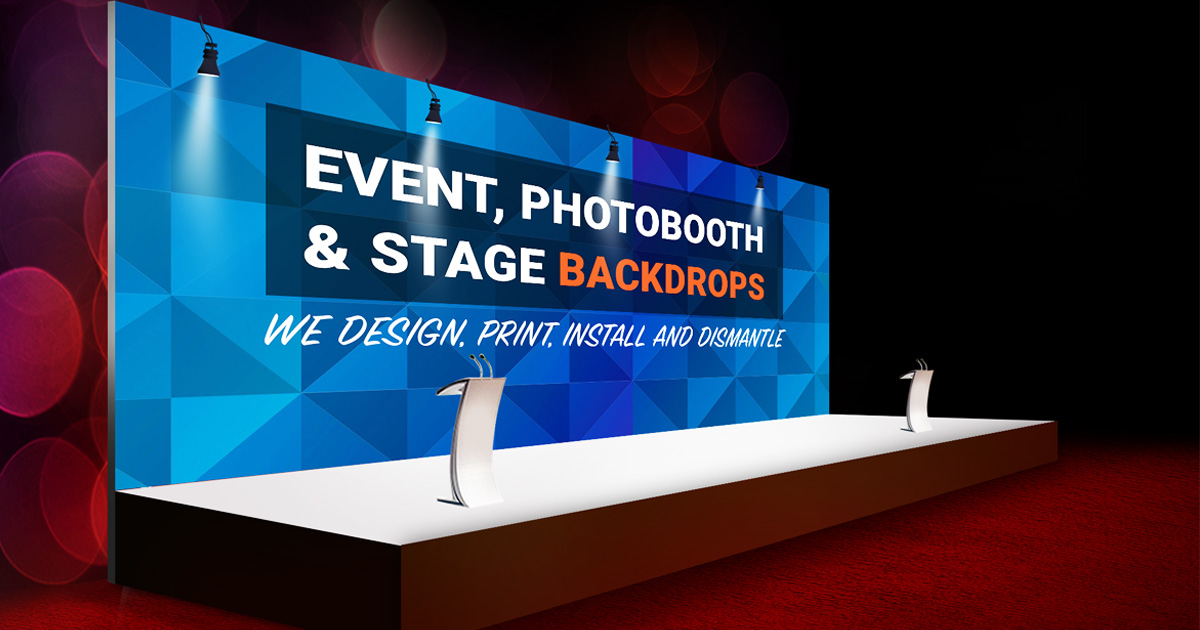 Stage Backdrops Singapore Custom Design Print Install Dismantle