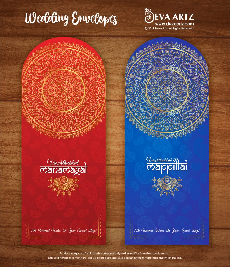 Wedding Envelopes In Singapore Customised designs.