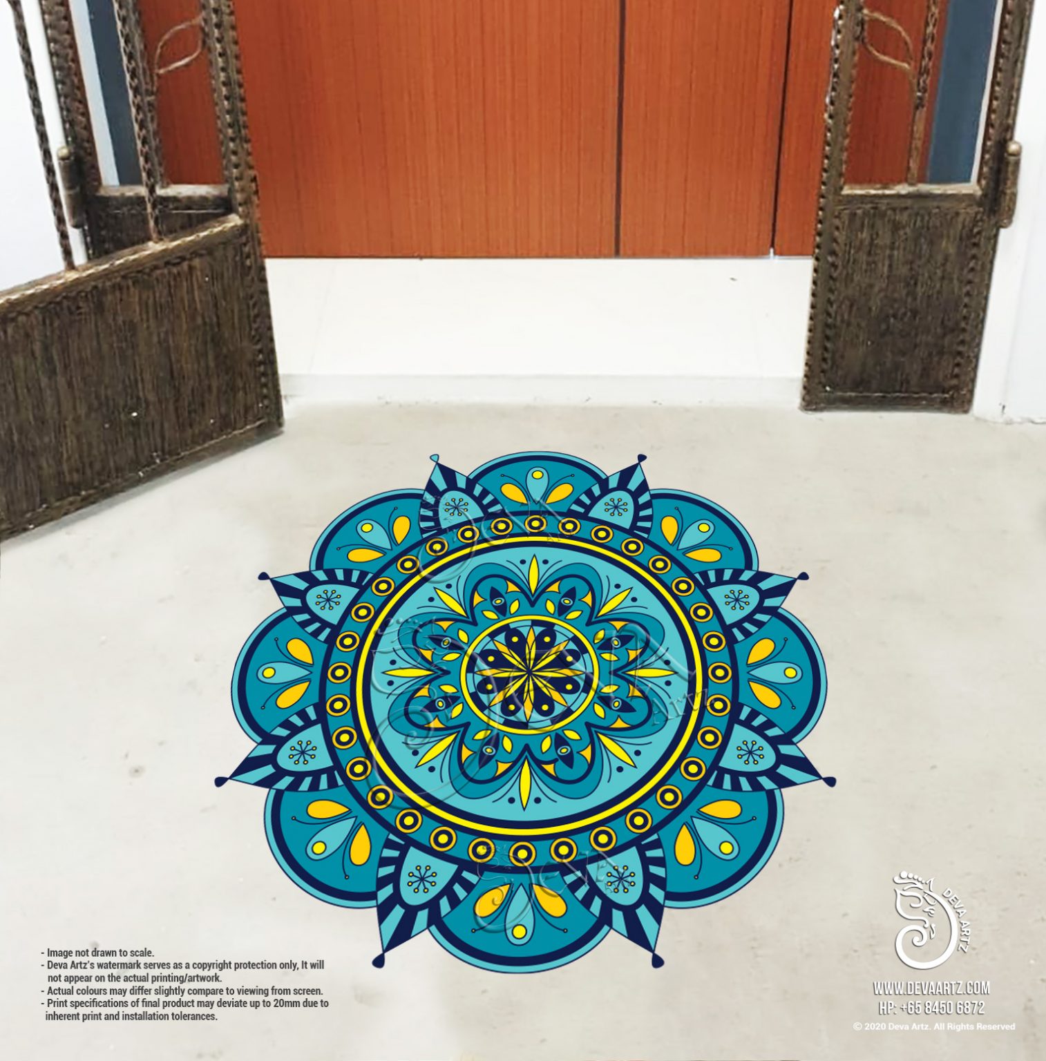 Kolam Stickers in Singapore Customisable and resizable.