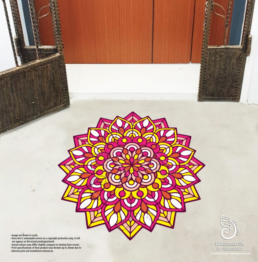 Kolam Stickers in Singapore Customisable and resizable.