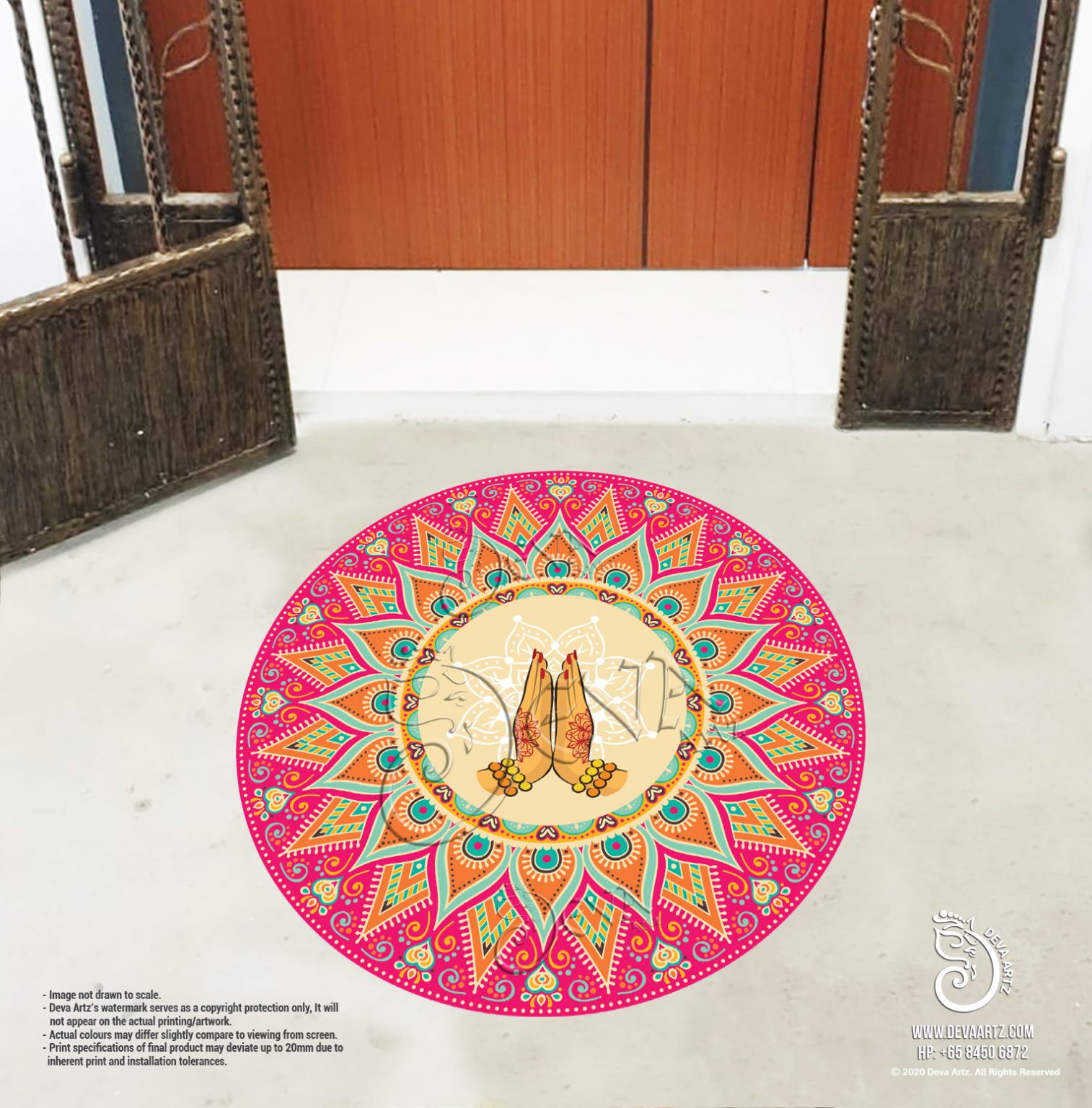 Kolam Stickers in Singapore Customisable and resizable.